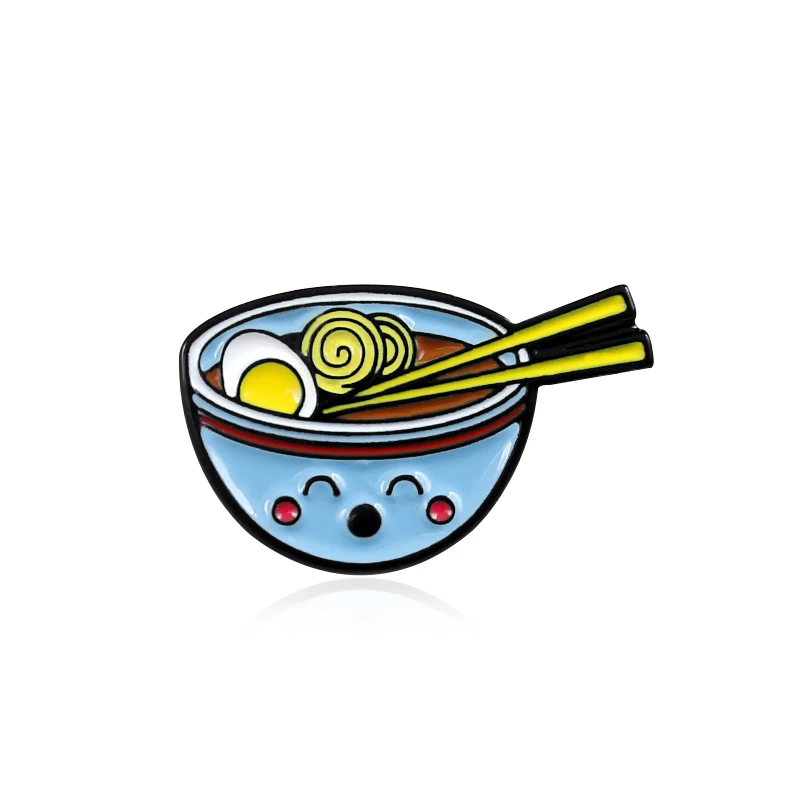 С черным покрытием, нанесенным краскопультом Cute Cat Fruit Pizza Bean Bear Toast Bread Brooch Avocado Egg Expression Life Pin Shirt Denim Enamel Badge Child and Family Gift - Окраска металла: С черным покрытием, нанесенным краскопультом