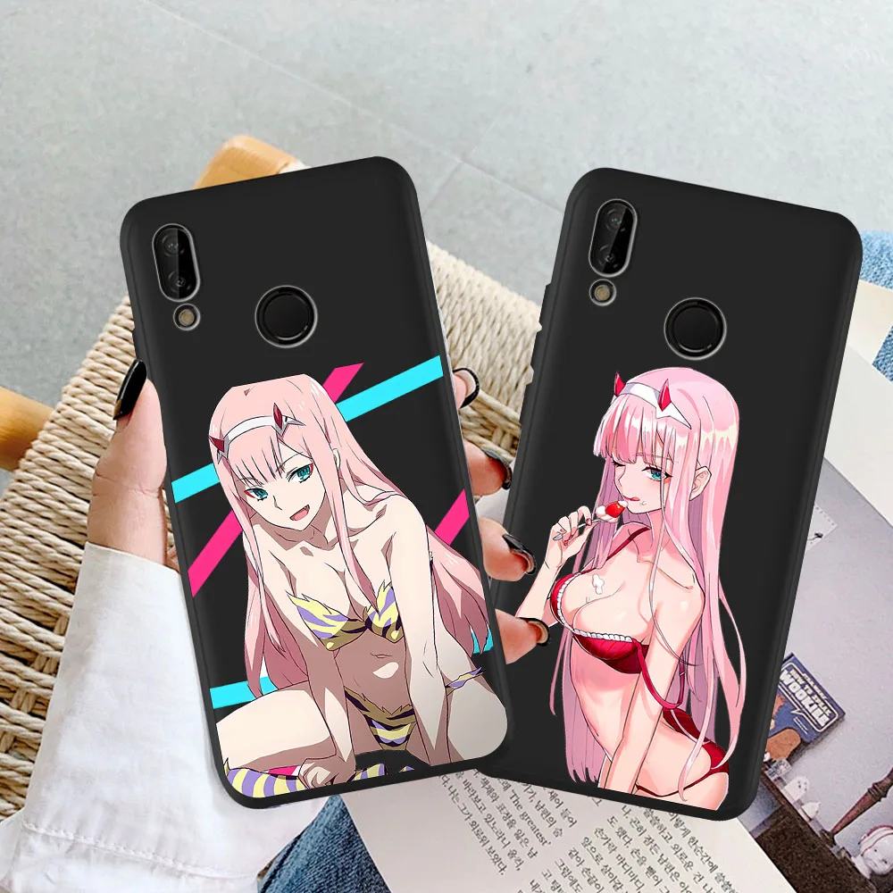 

2021 Anime Darling in the Franxx Sexy Zero Two Phone Case Cover For Huawei P8 P10 P20 P30 P40 Lite Pro Mate 30 20 10 Lite Pro