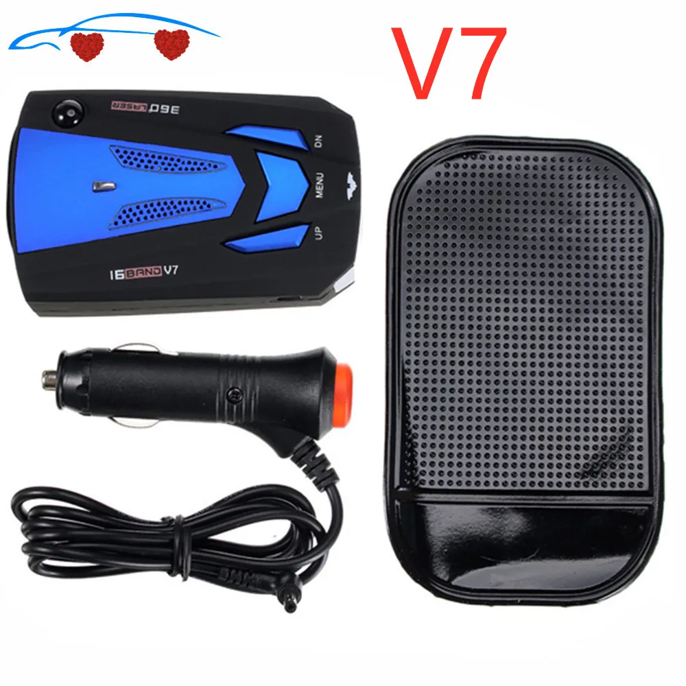 

2021 Car Radar V 7 Laser Speed Alarm Camera Detector 16 For Band 360 Degree Detection Car-Detector V7