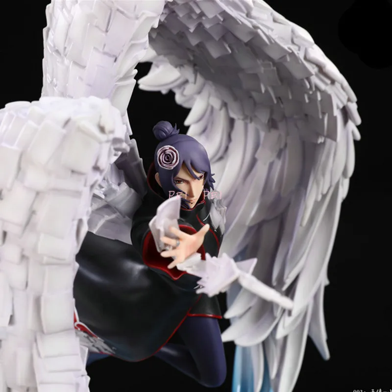 Аниме Наруто Акацуки Konan со светодиодный светильник gk смола статуя фигурка Коллекционная модель игрушки коробка p1750