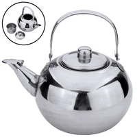 1pc mayitr 14161820cm stainless steel teapot coffee pot with tea leaf infuser filter convenient tea coffee pots