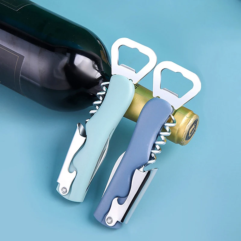 

1pc Bottle Opener Four In One Bottle Opener Household Multifunctional Beer Opener With Knife Restaurant Wine Opener