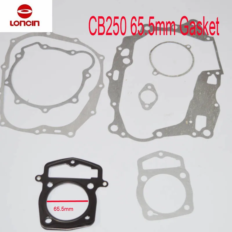 Полный комплект прокладок двигателя LC170MM ZS169MM zongshen 250cc CB250 с воздушным охлаждением