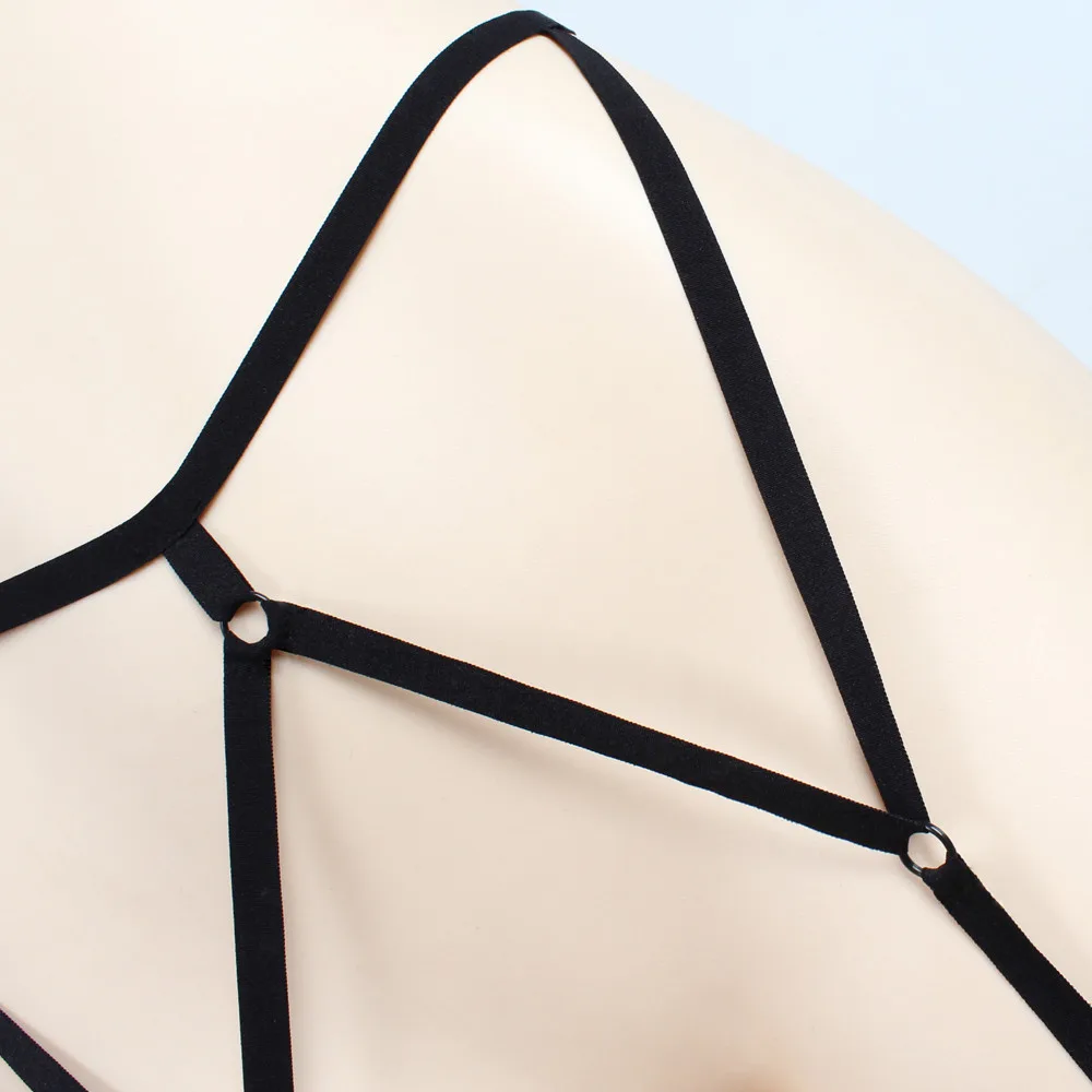 

Womens Sexy Elastic Goth Leg Garter Belt Leg Decoration HG String arness Pantie Lingerie Briefs Hipster Intimates