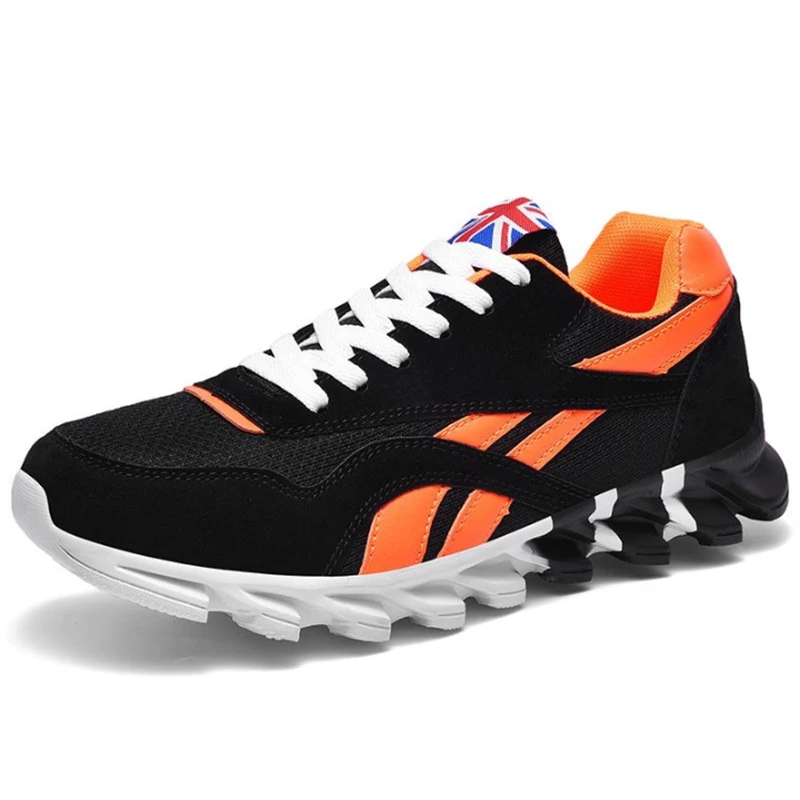 

Men Running Shoes PU Leather Sneakers High Quality Outdoor Light Jogging Breathable Sport Shoes Athletic Shoes Male Sneakers