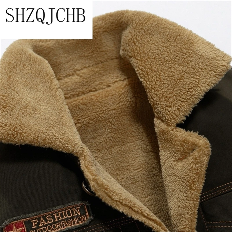 

Jacket Men's Fashion Windbreaker Coats New Warm Winter High Quality Military Jackets Brand Male Clothing Plus Velvet
