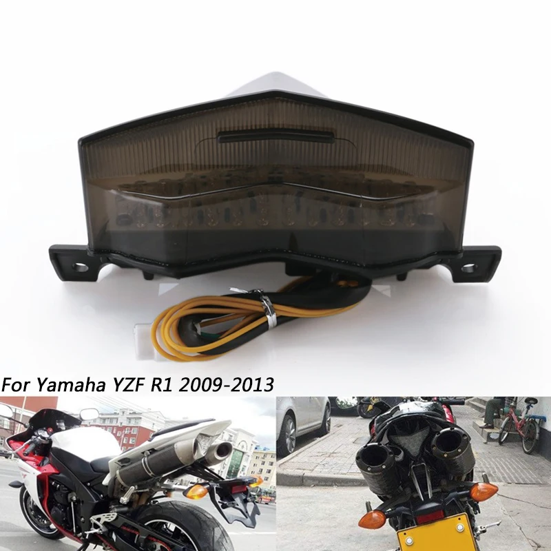 Для Yamaha YZF R1 2009 2010 2011 2012 2013 задний фонарь стоп Сигналы поворота Интегрированный Светодиодный свет аксессуары для мотоциклов