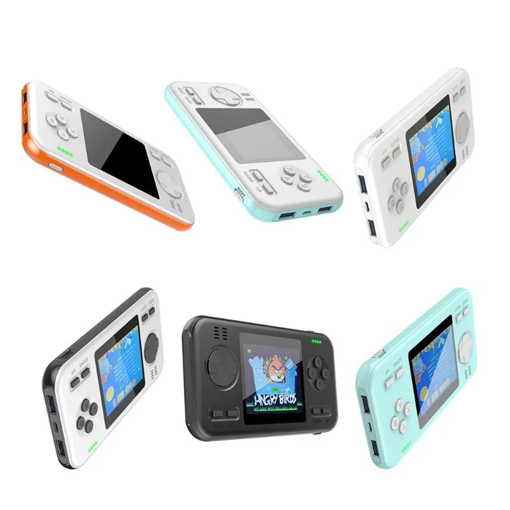 

Hand-held Retro Game Console with 8000mAh Power Bank Gaming Machine Mini Player Built-in 416 Classic Games 2.8 Inch Player