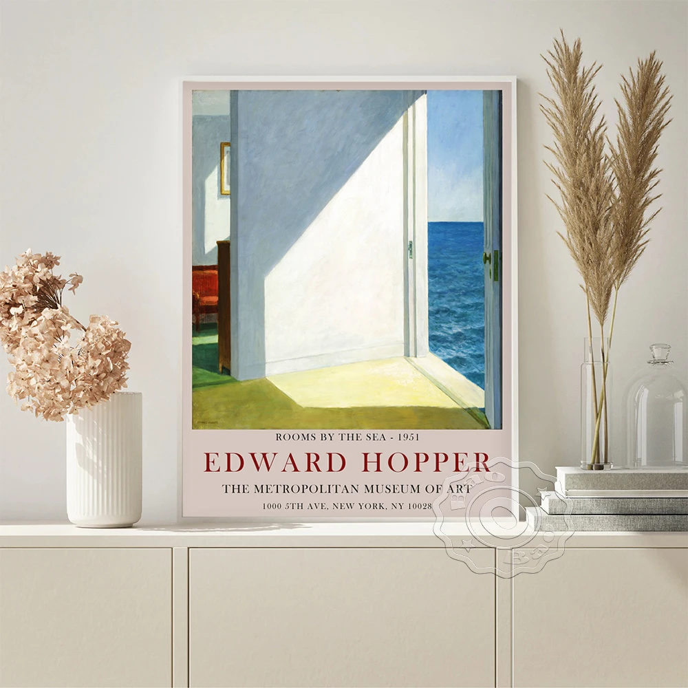 

Edward Hopper Neoclassicism Vintage Art Prints Poster Room By The Sea Retro Canvas Painting Living Room Wall Stickers Home Decor