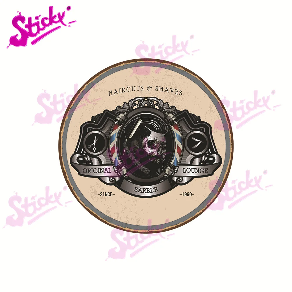 Стикеры для парикмахерской мотоцикла с логотипом в виде черепа - купить по