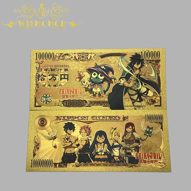 Japanese Yen Popular Anime Hot Role Color Print Gold Foil 24K Plastic Card | Дом и сад