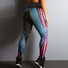 Леггинсы с 3D принтом, женские брюки с эффектом пуш-ап, леггинсы для фитнеса и бега, леггинсы для тренировок, леггинсы с высокой талией, облегающая одежда для спортзала, повседневные брюки