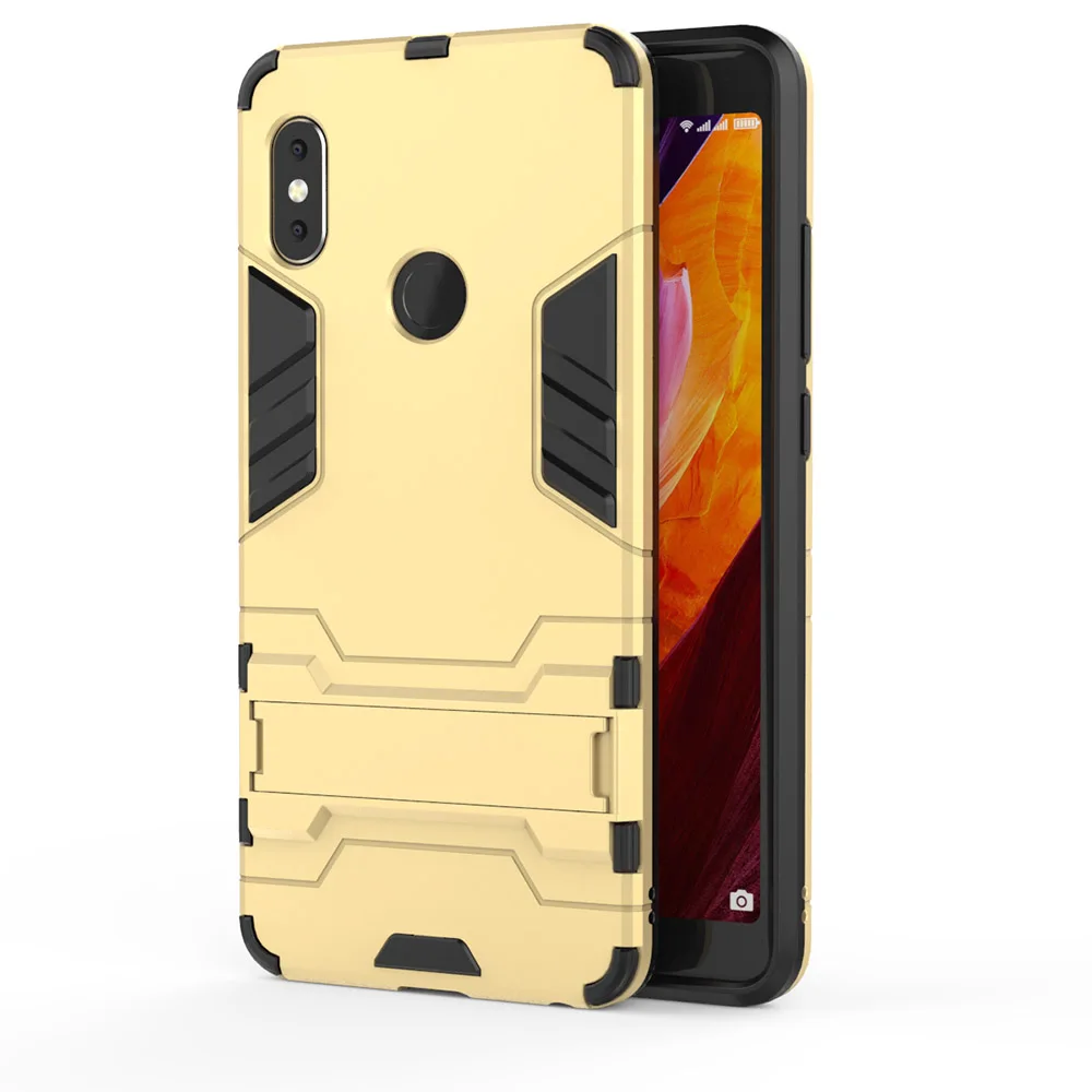 Gold Чехол для Redmi 7 7a Note 7 6 Pro K20, силиконовый чехол для бампера, Жесткий Чехол для ПК, чехол для Redmi K20 Pro, подставка для Redmi 7a 7 4x, Капа - Цвет: Gold