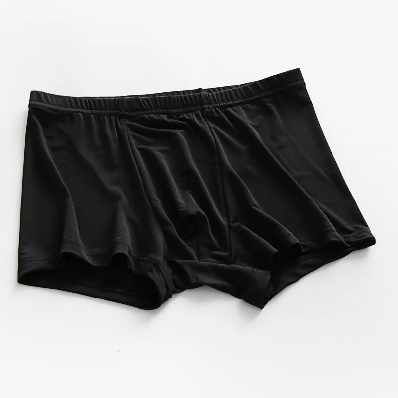 3 шт./лот плюс размер мужское нижнее белье из ледяного шелка крутые боксеры
