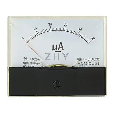 DC 0-50uA Scale Range Current Panel Meter Amperemeter | Обустройство дома