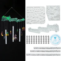 diy wind chime mold ins wind chime combination note wind chime set door pendant pendant balcony gift silicone mold