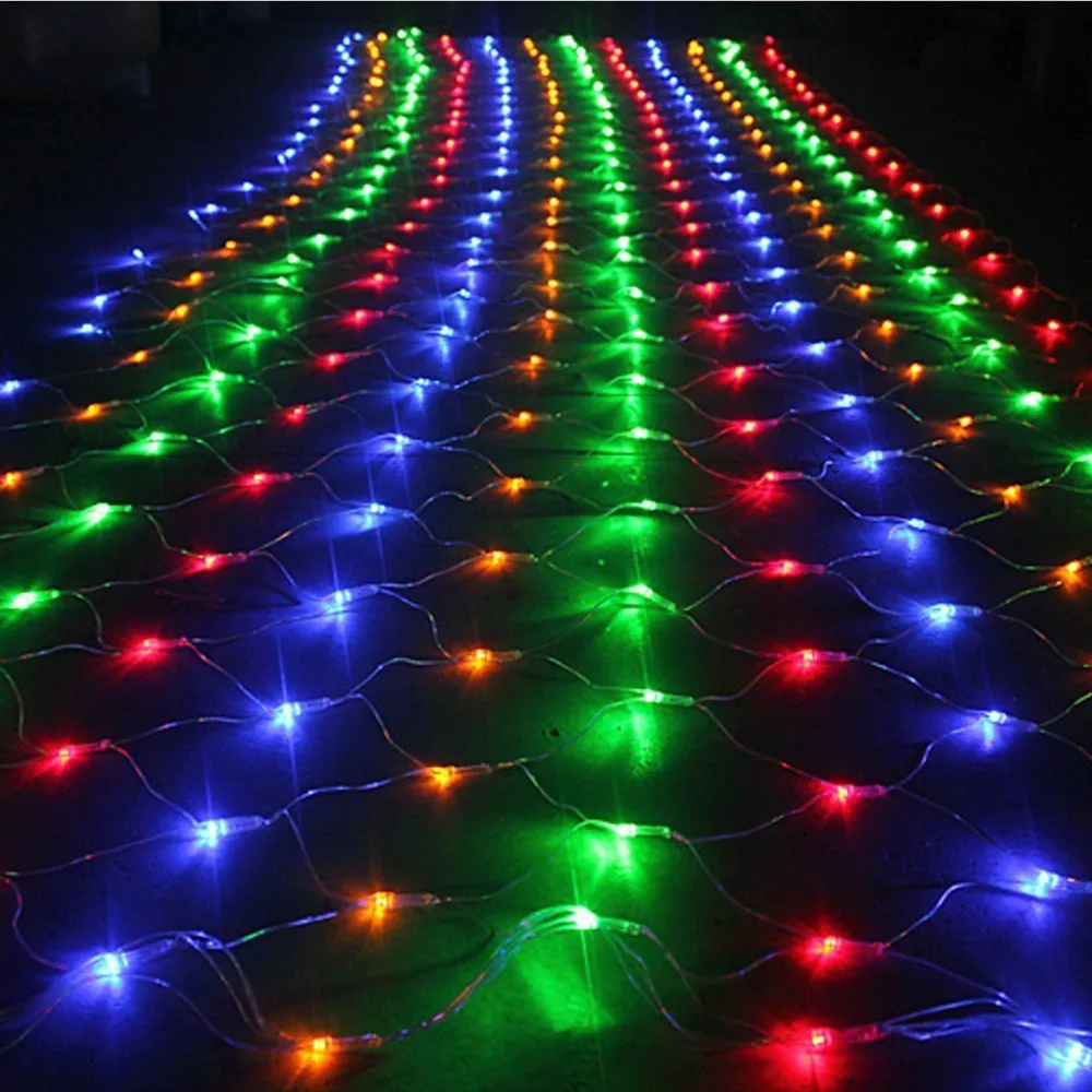 Net Mesh Fairy String Light 3m x 2m 200 LEDs Christmas Wedding Party with 8 Function Controller | Лампы и освещение