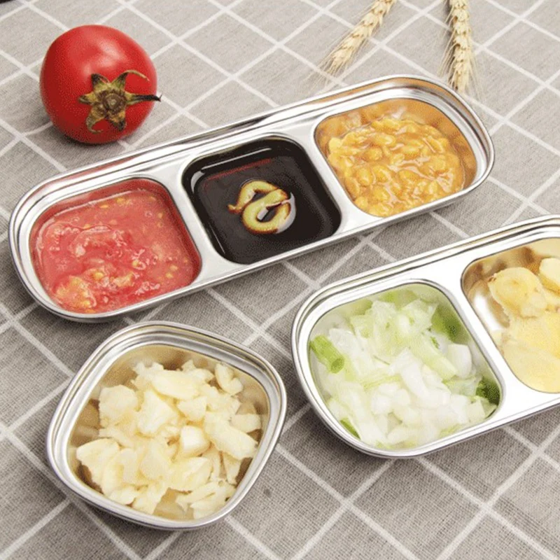 

3PCS Sauce Dish Seasoning Dish Side Dish Oil Dish Vinegar Dish Seasoning Dish Multi-Purpose Dish