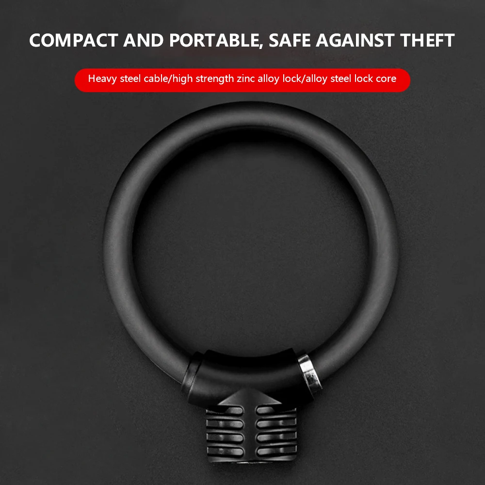 

Bike Lock Zinc Alloy Saftey with Keys Mini Anti Theft Bike Ring Lock for Mountain Road Bicycle Portable Locking Accessory