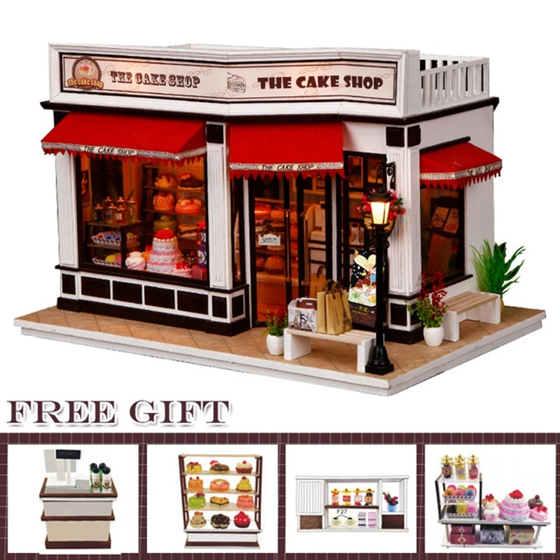 Рождественский подарок кукольный домик сделай сам деревянный миниатюрный