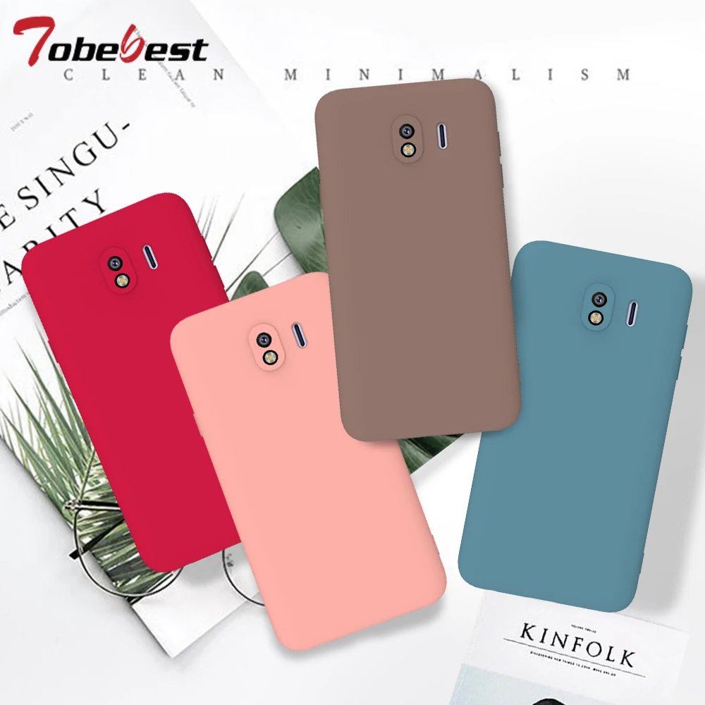 Яркий однотонный Мягкий силиконовый чехол для Samsung Galaxy J3 J4 J6 J7 J8 2018 мягкий матовый