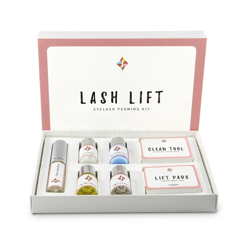 

7Sets/Lot Mini Eyelash Perming Kit Lashes Lifting Cilia Lift Extension Perm Set Curling And Nutritious Growth Treatments Eyelash