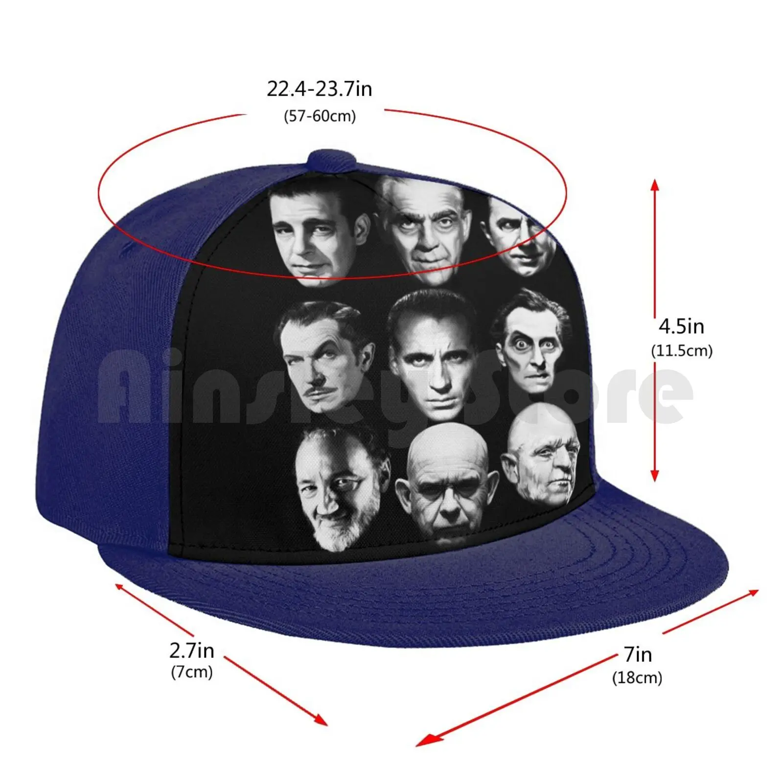 

Masters Of Horror Baseball Cap Unisex Mesh Casual Print Adjustable Horror Movie Movies Actor Actors Star Classic Universal