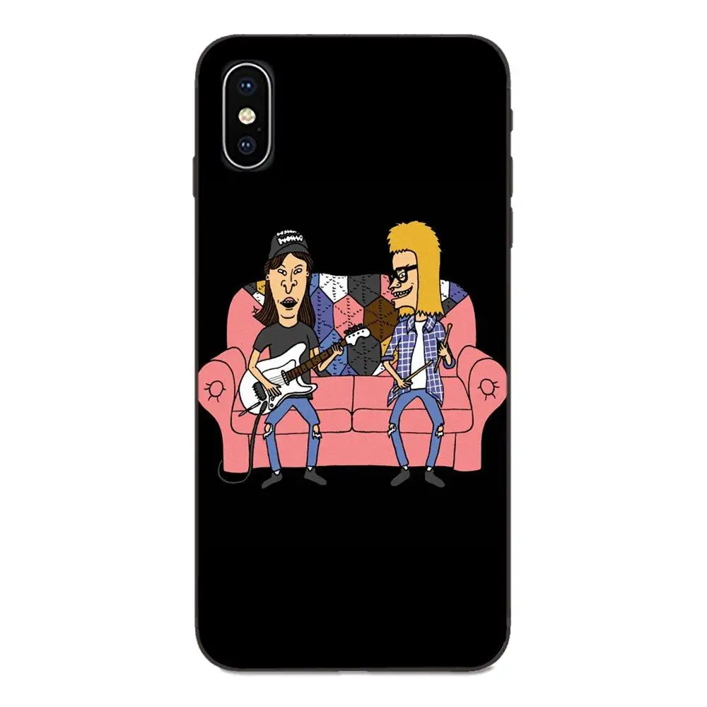 Мягкие чехлы для телефонов Galaxy A8 A9 Star Note 4 8 9 10 S3 S4 S5 S6 S7 S8 S9 S10 Edge Lite Plus Pro G313 Beavis и Butthead