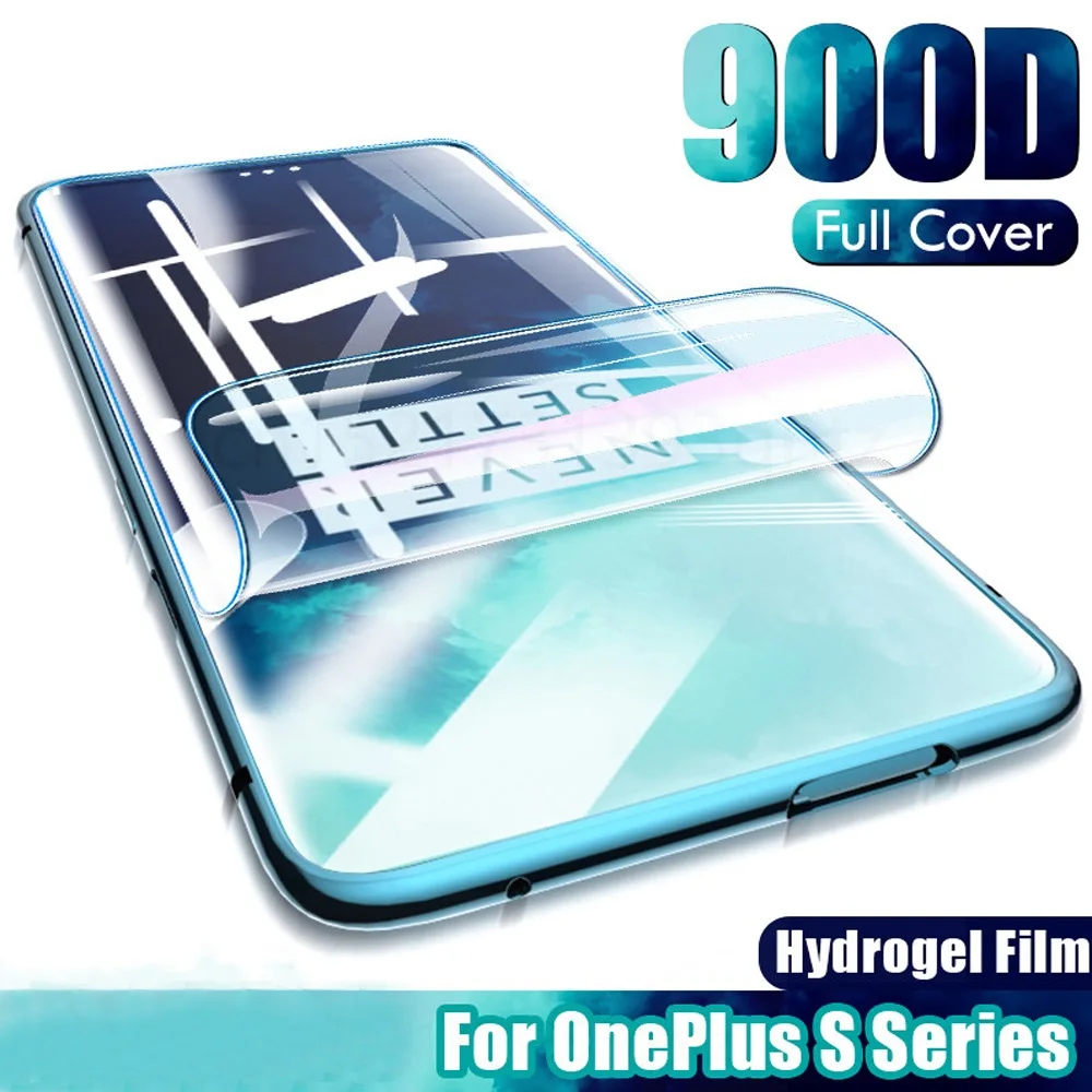 

9D Protective Hydrogel Film For Oneplus 3 3T 5 5T 6 6T 7 7T 8T Screen Protector 1+5 1+7T One Plus nord N10 N100 Film Case