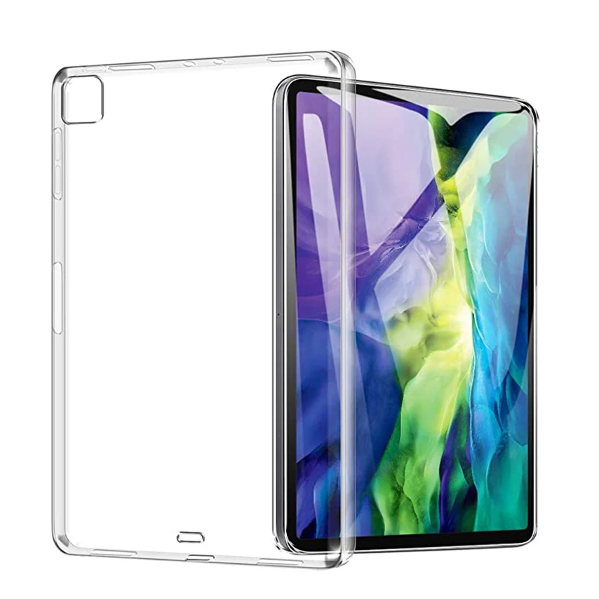 Чехол для iPad Pro 12 9 дюйма 2020 2018 ударопрочный чехол задней панели TPU Мягкий защитный