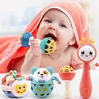 Для малышей детская погремушка-прорезатель для зубов игрушки для детей возраста от 0 до 12 месяцев детские игрушки мягкие Пластик Jingle тряски колокольчик мобильные игрушки развивающие новорожденных игрушка в подарок