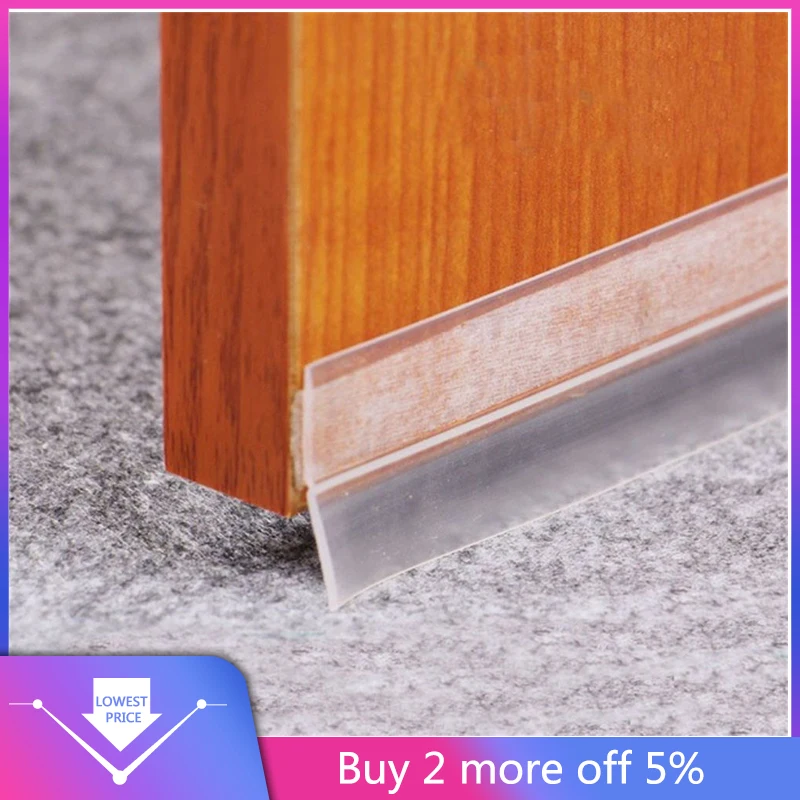 Прозрачная ветрозащитная силиконовая уплотнительная лента для дверей