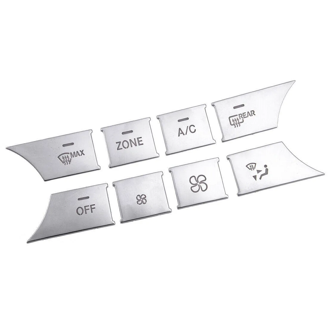 

Silver Buttons Cover Trim ABS Plastic Accessories Central Air Condition For Mercedes Enz C Class W204 2007-14 Parts