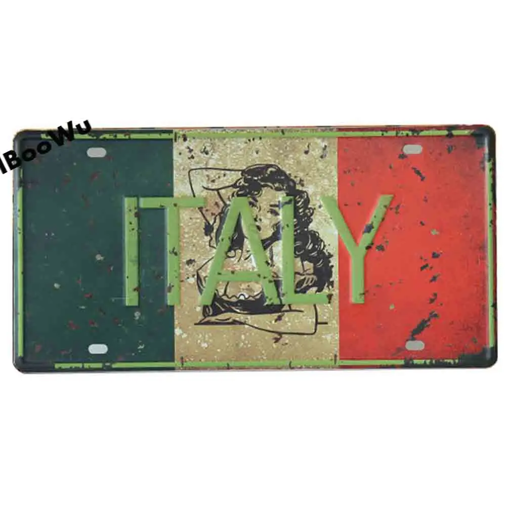 Популярный во всем мире постер для номерного знака города винтажный Настенный