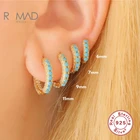 Женские серьги-кольца из серебра 925 пробы, 67911 мм