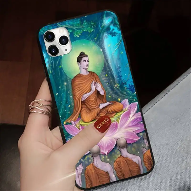

Gautama buddha Phone Case for iPhone 11 12 pro XS MAX 8 7 6 6S Plus X 5S SE 2020 XR