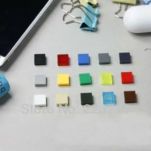 Бесплатная доставка! 3070b 200 шт. * плоская плитка 1x1 * сделай сам развивающие блочные кирпичи, совместимые с конструкторами Lego