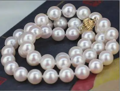 

hot Huge AAA 11-12mm elegant south sea round white pearl necklace 18inch
