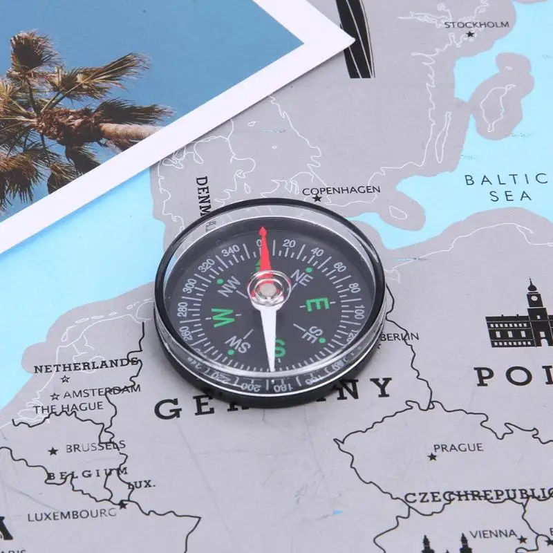 Карманный мини Компас с кнопкой диаметром 40 мм для туризма кемпинга уличные