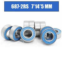 687rs bearing 10pcs 7x14x5 mm abec 3 hobby electric rc car truck 687 rs 2rs ball bearings 687 2rs blue sealed