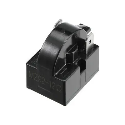 

12 Ohm 2 Pin Refrigerator PTC Starter Relay Replacement Part Black