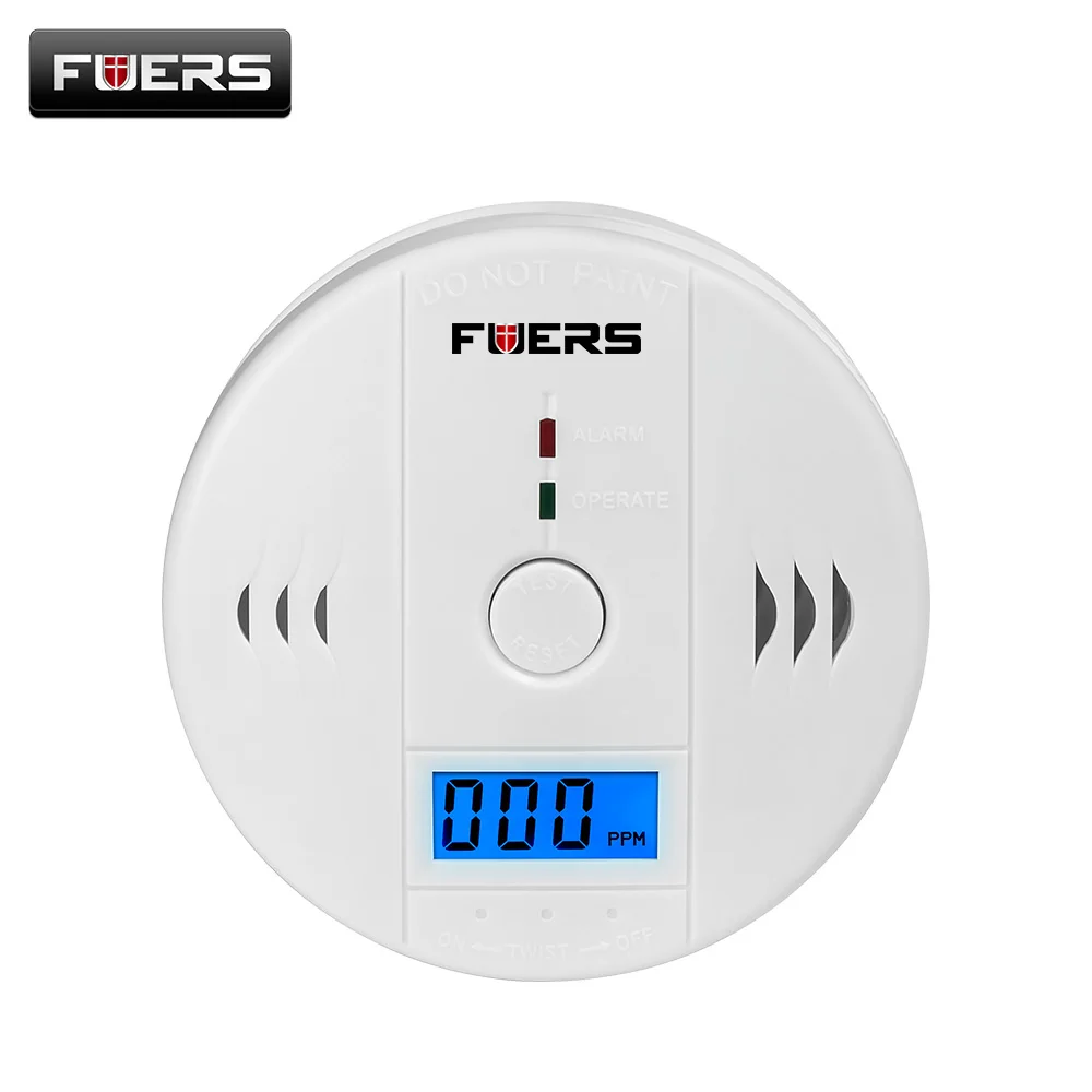 Fuers CO Сенсор 85dB окиси углерода ЖК дисплей Photoelectric независимых отравления угарным