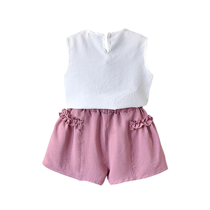 Пуловер оранжевый розовый цвет милая Летняя Повседневная футболка без рукавов с