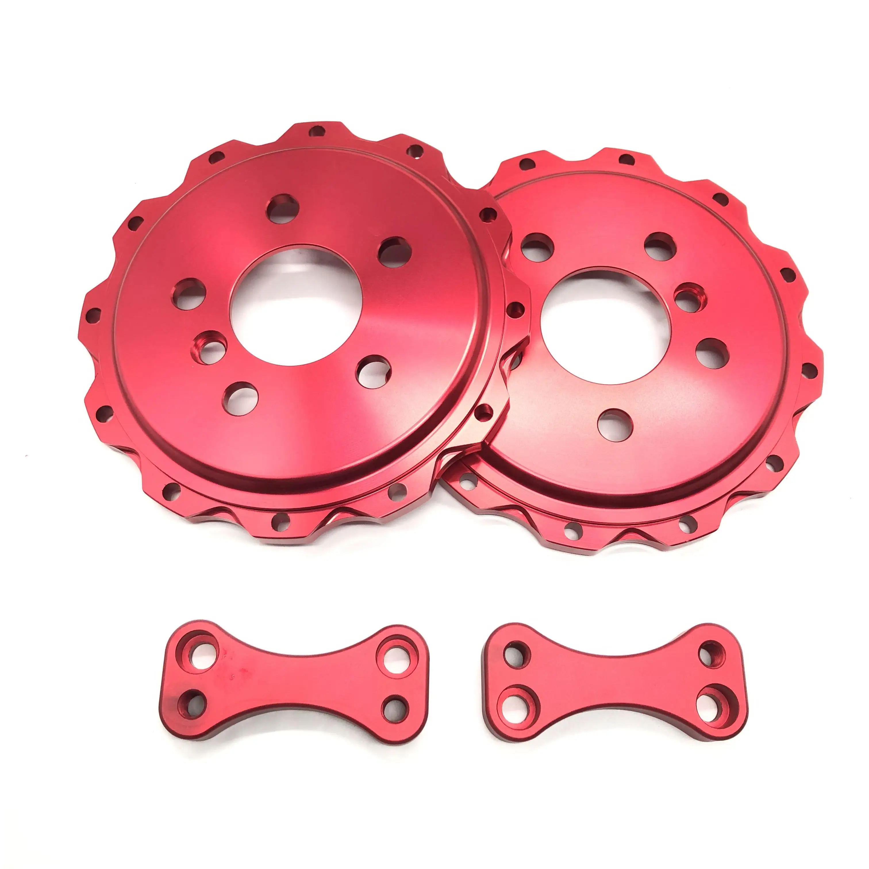 Jekit custom red alloy центральный звонок и адаптер суппорта для JK9660 с Тормозным Диском 355*32