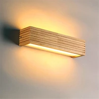 modern japan style led oak wooden wall lamps lights bedroom bed lamp bathroom home wall sconce solid wood wall light fixtures