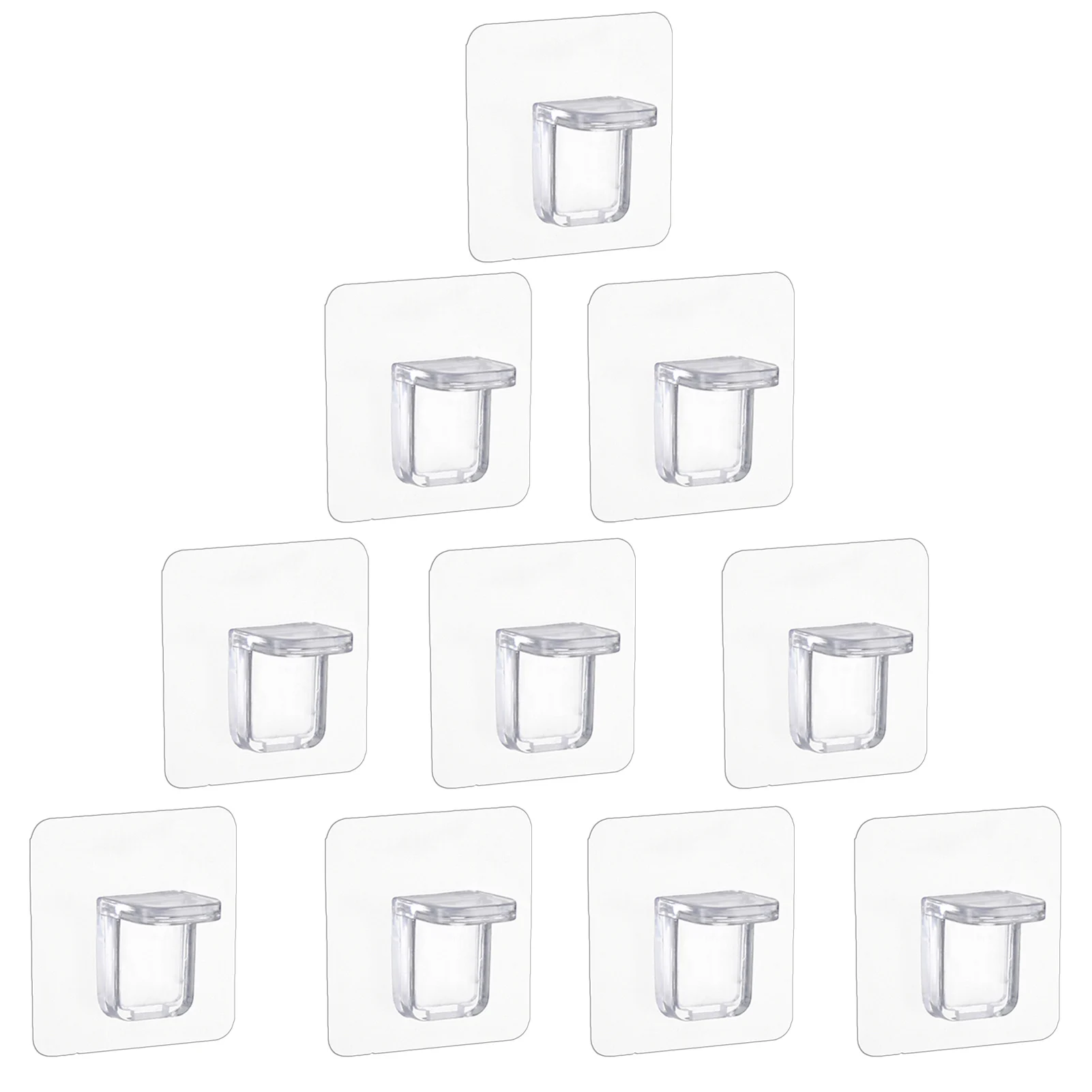 

10Pcs Shelf Support Adhesive Pegs Plastic Closet Cabinet Shelf Support Clips Wall Hanger For Kitchen Bathroom Accessories Fine