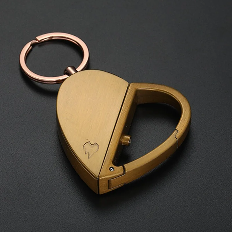 

Love Keychain Folding USB Charging Lighter Creative Personality Valentine's Day Gift Smoking Accessories for Weed Cute for Girls