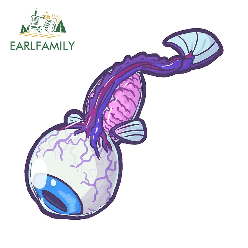 

EARLFAMILY 13 см x 12,1 см для головастика глазного яблока автомобильные наклейки аниме наклейка на ветровое стекло устойчивый к царапинам Laotop Водо...
