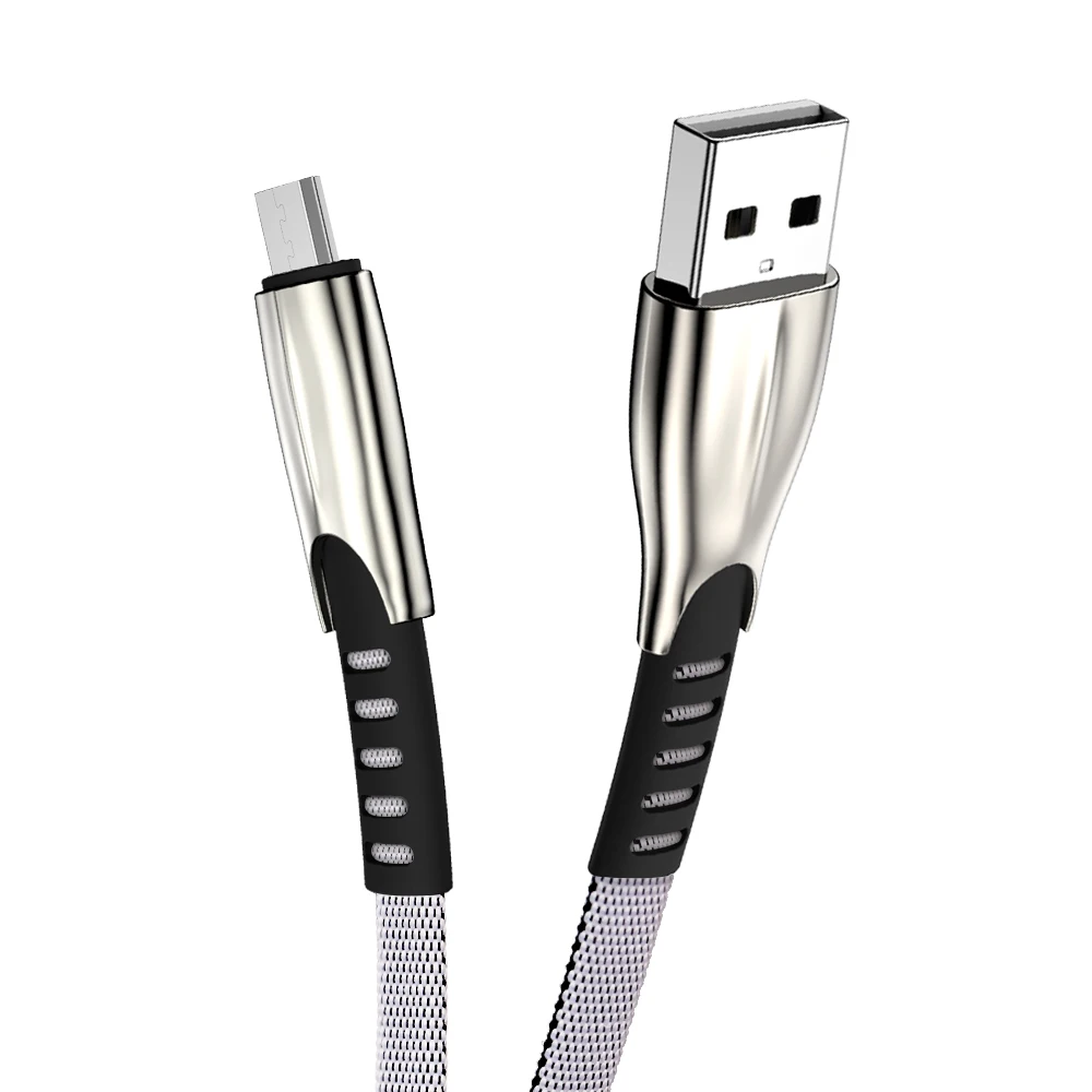 Белый Micro USB кабель 3A Быстрый кабель синхронизации данных и зарядки для samsung huawei Xiaomi Redmi 4 Andriod Microusb шнур для мобильного телефона длиной 2 м 3 м - Цвет: Белый