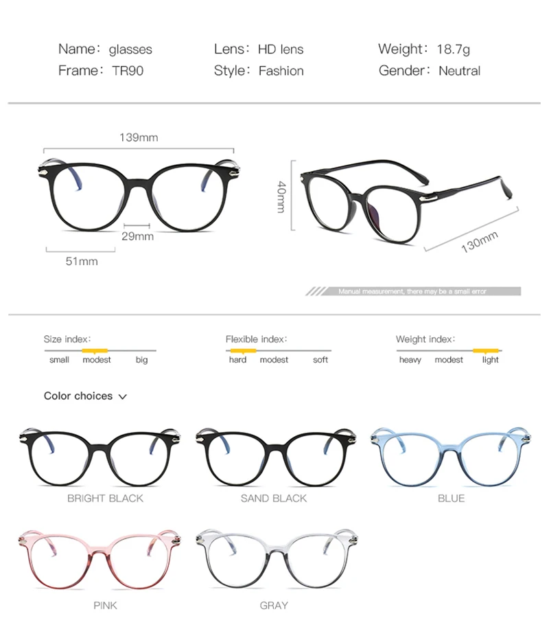 Модные очки в круглой оправе для женщин и мужчин оптические женские мужские